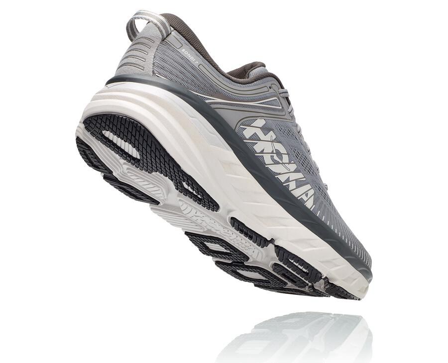 Hoka One One Bondi 7 Löparskor Herr - Grå - ENWJY-1390